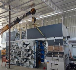 Large-node assembly of the Soma Optima 1 flexographic printing machine